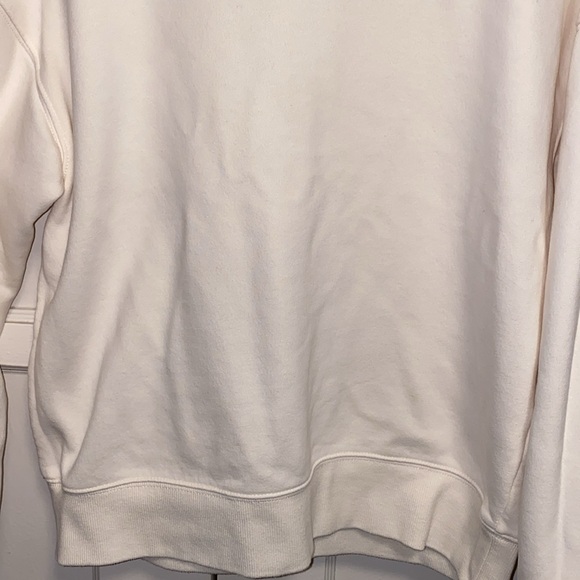 Champion XS Cream Ribbed Crew Neck Pullover Sweater - Picture 6 of 13